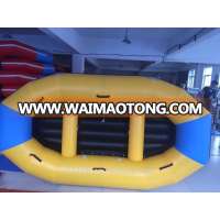 white water raft with inflatable floor