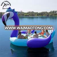 Extra Large Giant Party Bird Inflatable 6 Person Peacock Pool Float Raft Island Water Lounge Factory